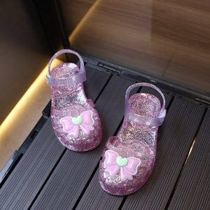 Kids Baby <strong>Girls</strong> Summer Flat Glitter Butterfly Princess <strong>Jelly</strong> Sandals Anti-Slip Breathable Dress <strong>Shoes</strong> - Product Image 3