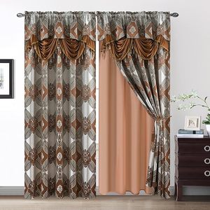 Rideaux en voile brodés de luxe européens modernes à motif floral <span class=keywords><strong>pour</strong></span> salon, chambre à coucher, <span class=keywords><strong>couloir</strong></span>, salle à manger, cuisine - Product Image 6