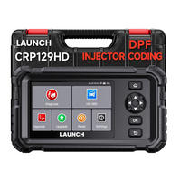 LAUNCH CRP129 HD 24V Herramienta de Diagnóstico para Camiones de Servicio Pesado, Todos los Sistemas, 7 Servicios, Aceite, Velocidad, Inyector, Escáner OBD2