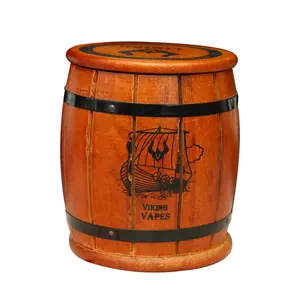 Custom Oak Wood Beer Storage Wooden Small Wine Barrel Decorative Mini Coffee Bean