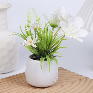 Fiori Artificiali Autunnali in Vaso, Sfondo con Fiori Artificiali, <span class=keywords><strong>Prato</strong></span> in Plastica, Fiori Artificiali da Esterno - Product Image 2