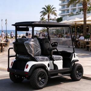 Carrito de Golf Eléctrico de Litio de 4 Plazas con Color Personalizable, Carrito de Golf Todoterreno con Suspensión Independiente, Llantas de 12-14 Pulgadas y Bi - Product Image 1