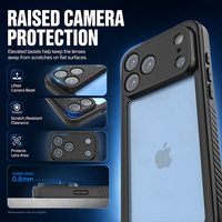 Étui de téléphone étanche et antichoc IP68 pour iPhone 18 Pro Max, protection intégrale sous-marine à 360°, support de logo personnalisé, vente en gros