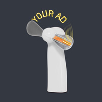 Ventilador con Mensaje LED Personalizado, Novedoso, Ecológico, Estilo Romántico, Material ABS, Regalo Promocional de Verano, Artículos de Marketing con Logotipo Personalizado