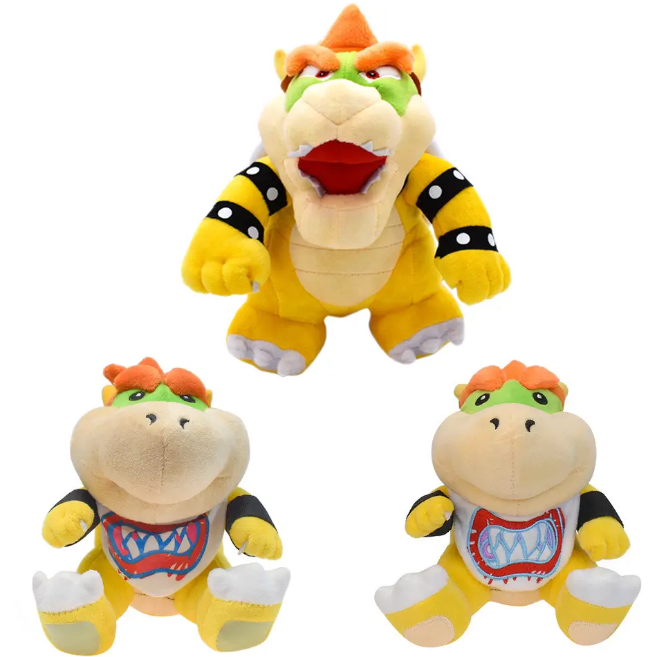 Bowser Koopa mainan boneka mewah lembut untuk anak-anak hadiah anak-anak mainan boneka binatang