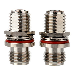Connettore N Femmina a N Femmina con Montaggio a Pannello 50 Ohm, Adattatore Coassiale RF per Antenna, Adatto per Cavo di Estensione Antenna Radio Amatoriale - Product Image 1