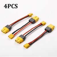 AMASS XT30 mâle XT60 femelle connecteur adaptateur 4PCS 100mm 16AWG fil de silicone pour RC Lipo batterie Drone Drones accessoires