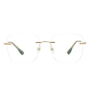 Monturas de Gafas sin Aro Danyang 71204, Titanio Puro Ultraligero 6g, Estilo Rectangular Unisex - Product Image 3