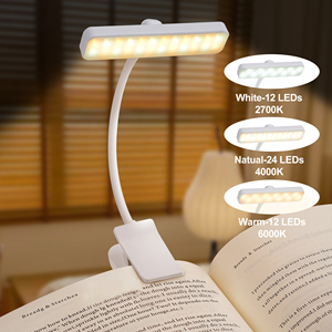 Lámpara de lectura LED portátil con atenuación gradual, tres temperaturas de color, certificada CE RoHS. - Product Image 5