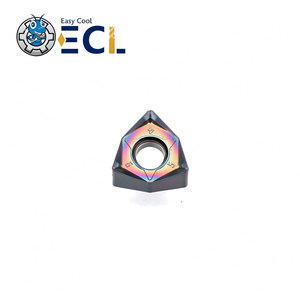 Insertos de Carburo Triangulares Recubiertos de TiAlN ECL WNMU080608EN-GM para Mecanizado CNC de Materiales Duros - Product Image 1