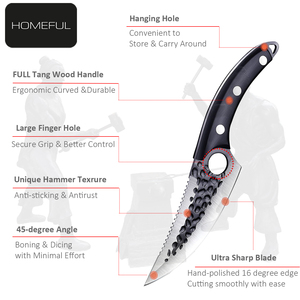 Cuchillo de acero inoxidable de alta calidad, minicuchillo de carnicero forjado, hecho a mano - Product Image 2