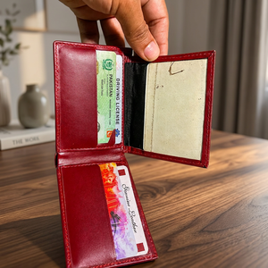 Portefeuille Trifold Vintage en Cuir Véritable Écologique et Durable Unisexe pour Usage Quotidien Professionnel – Vente en Gros - Product Image 2