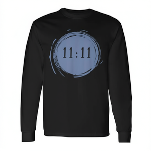11:11 T-shirt a maniche lunghe con simbolo spirituale numerologico - Product Image 2