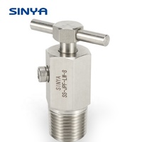 Acier inoxydable 304/304L 316/316L Alliage Monel 400 Duplex 6000 PSI 1/4 3/8 1/2 NPT Valve de purge et de purge d'instruments