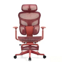 Chaise de bureau de direction de luxe réglable avec dossier, design moderne, ergonomique, pivotante, accoudoirs 4D, multifonction, soutien lombaire, en maille, pour salle à manger