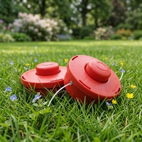 Tête de coupe en nylon rouge pour débroussailleuse électrique, largeur de coupe de 2,0 à 3,5 mm