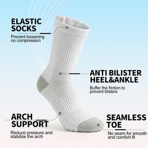 <span class=keywords><strong>Calcetines</strong></span> de compresión deportivos personalizados para correr, <span class=keywords><strong>calcetines</strong></span> de senderismo atléticos antiampollas para tripulación - Product Image 3
