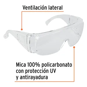 Scatola di 12 occhiali di sicurezza trasparenti, Truper Safe - Product Image 2