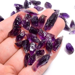 GEMKORA Améthyste brute 50 carats, cristaux naturels violets pour la fabrication de bijoux, chaîne de perles, sertissage, pierres précieuses irrégulières en vrac - Product Image 4