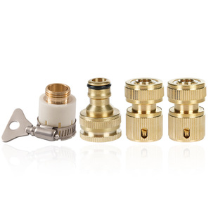 Ensemble de connecteurs d'eau en cuivre, adaptateur universel en laiton pour lavage de voiture et usage domestique - Product Image 1