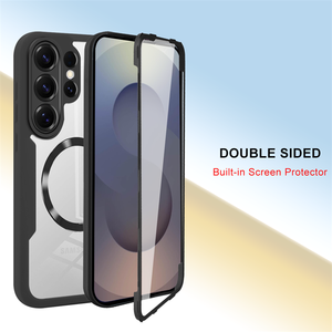 Coque de téléphone transparente magnétique à chargement sans fil avec protection 360° pour Samsung Galaxy S26 Ultra S26+ S26 S25 <span class=keywords><strong>FE</strong></span> A17 A07 - Product Image 6