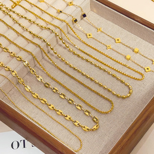 Collar de Acero Inoxidable con Baño de Oro de 18k, Diseño Inspirado en Joyería de Marca para <span class=keywords><strong>Mujer</strong></span>, Venta al por Mayor, Éxito en TikTok - Product Image 4