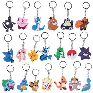 Manufacturer Custom Plastic Key Chain Personalized Designer Cartoon Anime Customised Soft Pvc Silicone Promotional Keychains