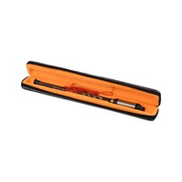 Chinese Traditional Musical Instrument Vertical Blown Bawu Black Bamboo Chinese Free Reed Flute Key of G