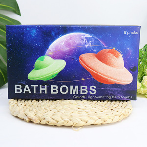 For Toy <strong>Flying</strong> Saucer Bath Salt Ball with Essential Oil Sea Salt Bubble Explosion Effect Bath <strong>Bombs</strong> <strong>Flying</strong> Frisbee - Product Image 4