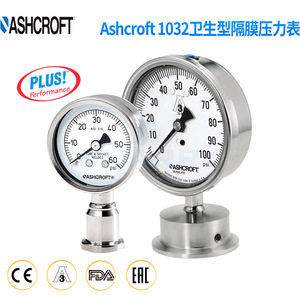 Manómetro Sanitario de Diafragma de Acero Inoxidable Ashcroft 1032, 6 Bar Psi, Conexión Radial/Axial - Product Image 4
