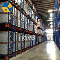 Système automatisé de rayonnage à navette radio 2 voies 4 voies Entrepôt de stockage Étagère en acier Système de rayonnage à palettes à usage intensif pour chambre froide