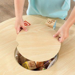 <span class=keywords><strong>Table</strong></span> de rangement <span class=keywords><strong>ronde</strong></span> en bois avec 2 chaises, meubles pour chambre d'<span class=keywords><strong>enfant</strong></span>, salle de jeux pour enfants - Product Image 4