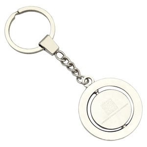 Promotional Gifts <strong>Spinning</strong> <strong>Key</strong> Holder <strong>Custom</strong> Printing Logo Metal Design Rotatable <strong>Key</strong> <strong>Chain</strong> With Epoxy Dome <strong>Key</strong> Ring - Product Image 2