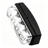 Lampe de signalisation d'urgence LED 4-en-1 à grille, 15 modes de clignotement, 16W haute luminosité, indice IP65, multicolore pour la nuit