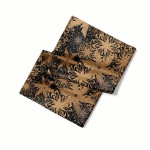 Écharpe en soie pour femmes, écharpe en soie de créateur pour dormir, écharpe en soie personnalisée - Product Image 3