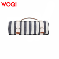 WOQI personnalisable extérieur portable et étanche plage pliable sans sable tapis de pique-nique acrylique respectueux de l'environnement