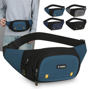 FASHION Men's Waist <b>Bag</b> Oxford Cloth Multi Layer Chest Pack Portable Outdoor Sports Crossbody Shoulder <b>Bag</b> For Everyday Use - Product Image 4