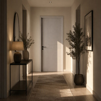 Porte intérieure en MDF mélaminé, surface durable, facile à nettoyer, pour hôtel, bureau, école, usage professionnel
