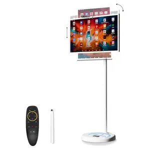 Smart Stand Monitor 22 32 Inch Lcd Tv Android 12.0 6 + 128G 7-9H Standby Lcd Smart Digitaal Displays Draagbare Touchscreen Tv