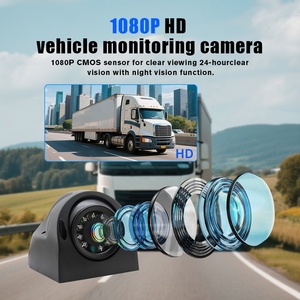 Système de caméra solaire sans fil de sécurité pour camion, kit de recul 360 degrés pour voiture, détection d'<span class=keywords><strong>angle</strong></span> mort, vidéo 4K haute résistance - Product Image 2