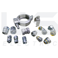 Conectores Dúplex para Conducto Metálico Flexible (FMC) con Tornillos de 3/8 Pulgadas Conectores de Zinc Fundido a Presión Tipo BX para Conductos