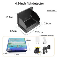Détecteur de poissons sous-marin HD avec affichage d'ancre visible Observation du fond profond Artefact de pêche Caméra portable pour la capture de poissons