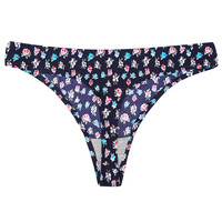 New Style Printed Teen Girl Höschen Unterwäsche für Frauen Atmungsaktive Low Rise Seamless T Back Tanga Tanga Slips