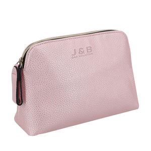 <span class=keywords><strong>Clemence</strong></span>-Bolso de piel sintética personalizado para maquillaje, bolsa de cosméticos con cremallera, patrón de lichi a la moda, bolso de belleza para mujer - Product Image 1