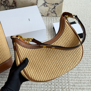 Sacs fourre-tout de luxe de marque pour femmes, style été, plage, sacs à bandoulière en paille, sacs hobo pour dames, fabricant de sacs personnalisés avec logo CE - Product Image 4