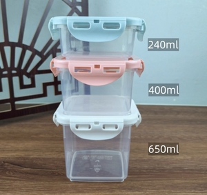 Bán buôn vuông tráng miệng Donut hộp Macaron trứng Tart dày cứng nhựa mini Bánh hộp lấy đi bao bì thực phẩm container - Product Image 6