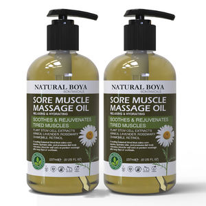 Huile de <span class=keywords><strong>massage</strong></span> <span class=keywords><strong>pour</strong></span> les muscles endoloris 8 oz Soulagement Thérapie douce et <span class=keywords><strong>sensuelle</strong></span> Relaxation Détoxification Libération du stress Huile de <span class=keywords><strong>massage</strong></span> naturelle végétalienne - Product Image 1