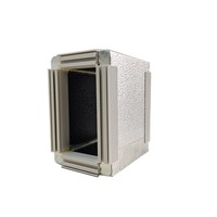 Panneau de conduit en aluminium pré-isolé UNT PIR noir argent 20/40mm panneau de conduit d'air PIR résistant au feu