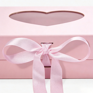 Preserved <strong>Flower</strong> Valentines Mother's Day Gift Cardboard <strong>Box</strong> With Clear Heart Shape Window - Product Image 3