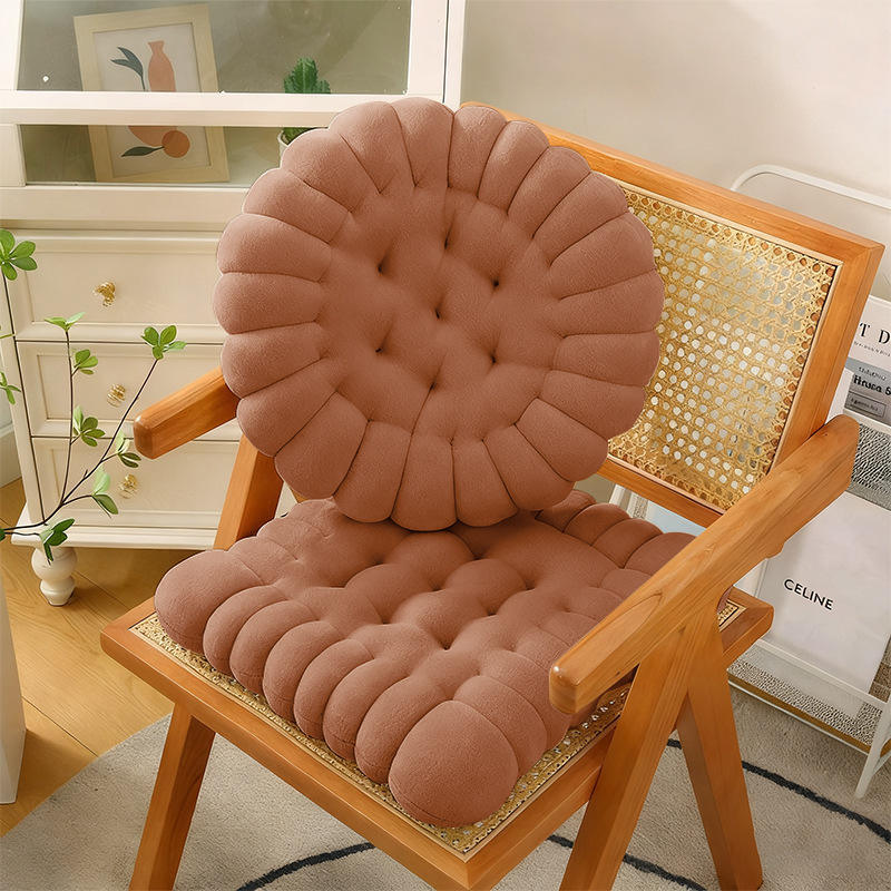 กาแฟสีพื้น - เบาะรองนั่งคุกกี้